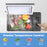 Double Leaves Portable Refrigerator Car Freezer 23 Quart 12V Car Refrigerator Fridge 22L (-7.6℉~50℉) with 12/24V DC and 110-240 AC Compressor Freezer for Home, Truck, RV, Boat, Camping, Travel